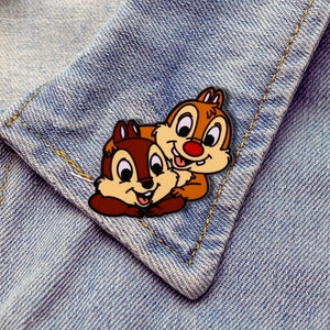 Chip and Dale The Rescue Rangers stripfiguur emaille pins, The Squirrels emaille pins, schattige emaille pins, aangepaste revers pin, The Rangers pin