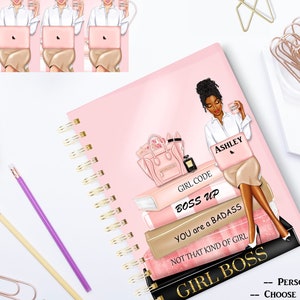 Girl Boss Planner Cover set, Empowered Women Planner Cover, Covers for Happy Planner, Fashionista, Personalize Free, Gift for Planner