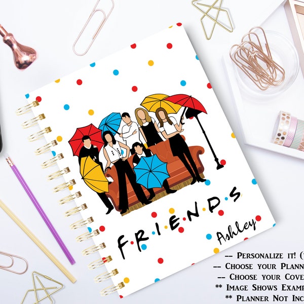 Friends TV Show Planner Cover Set, Friends, Covers for Happy Planner, I'll be there for you, TV, Friends TV Stickers, Stickers, Dashboards