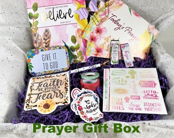 Faith Gift Box: Personalized Journal, Prayer Cards, Stickers & more Christmas Gift Christmas Gift