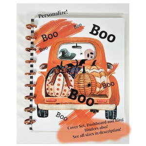 Halloween Planner Cover set, Fall Cover for Happy Planner, Planner Dashboard, personalize, Accessories, Halloween Time, Gift