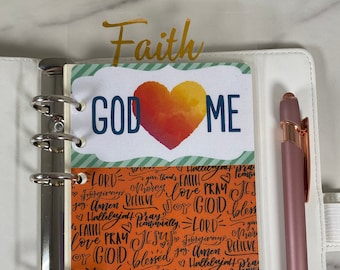 Faith Personal Dashboard  Christian Planner Binder Insert, Planner Accessories, encouragement , Christian Gift