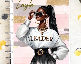 Girl Boss Planner Cover Set/Dashboard: Personalisiert, Individuell für alle Größen, Weihnachtsgeschenk