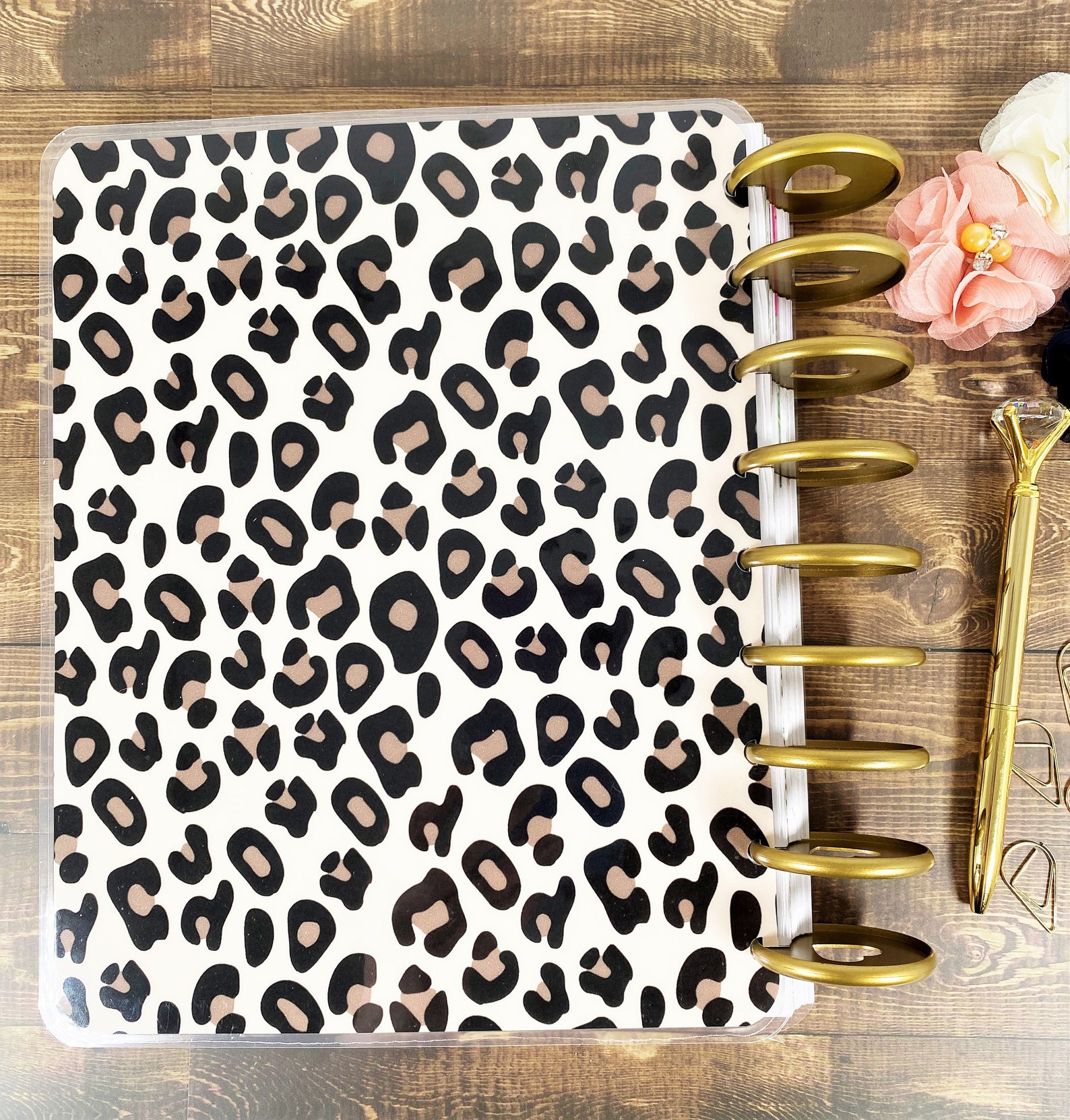 Leopard Planner Cover set Planner Dashboard Happy Planner Etsy