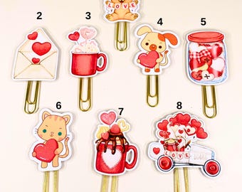 Handgemachte dekorative Valentinstag-Sticker: Love-Sticker-Set