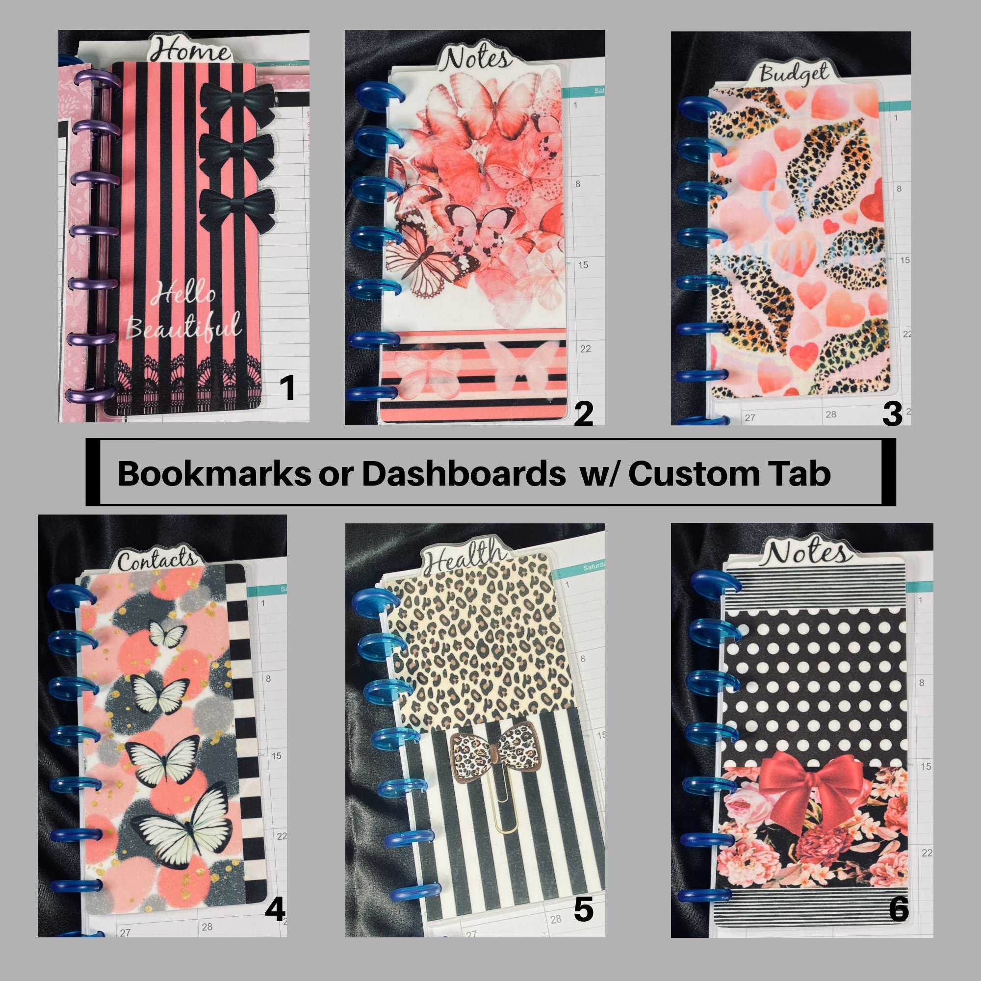 Leopard Print Planner Dashboard: Handmade Tabbed Organizer - Etsy