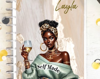 Girl Boss Planner Cover Set/Dashboard: Personalisiert, Individuell für alle Größen, Weihnachtsgeschenk