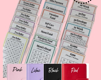 Reusable Savings Trackers for Budget Challenges Gift