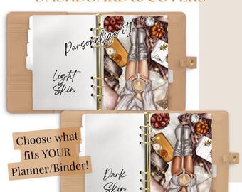 Fall Planner Cover Set: Pumpkin Spice, Personalized, All Planner Sizes Christmas Gift