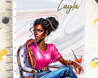 Girl Boss Planner Cover Set/Dashboard: Personalisiert, Individuell für alle Größen, Weihnachtsgeschenk