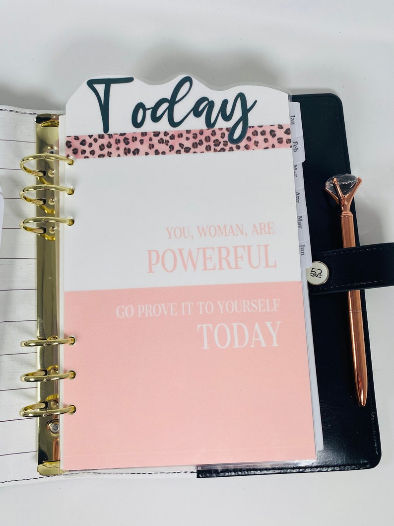 Planner Dashboard Insert Inspirational Dashboard Happy Etsy