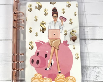 100 Envelope Savings Challenge Binder: Laminated Tracker, Budget Book Christmas Gift