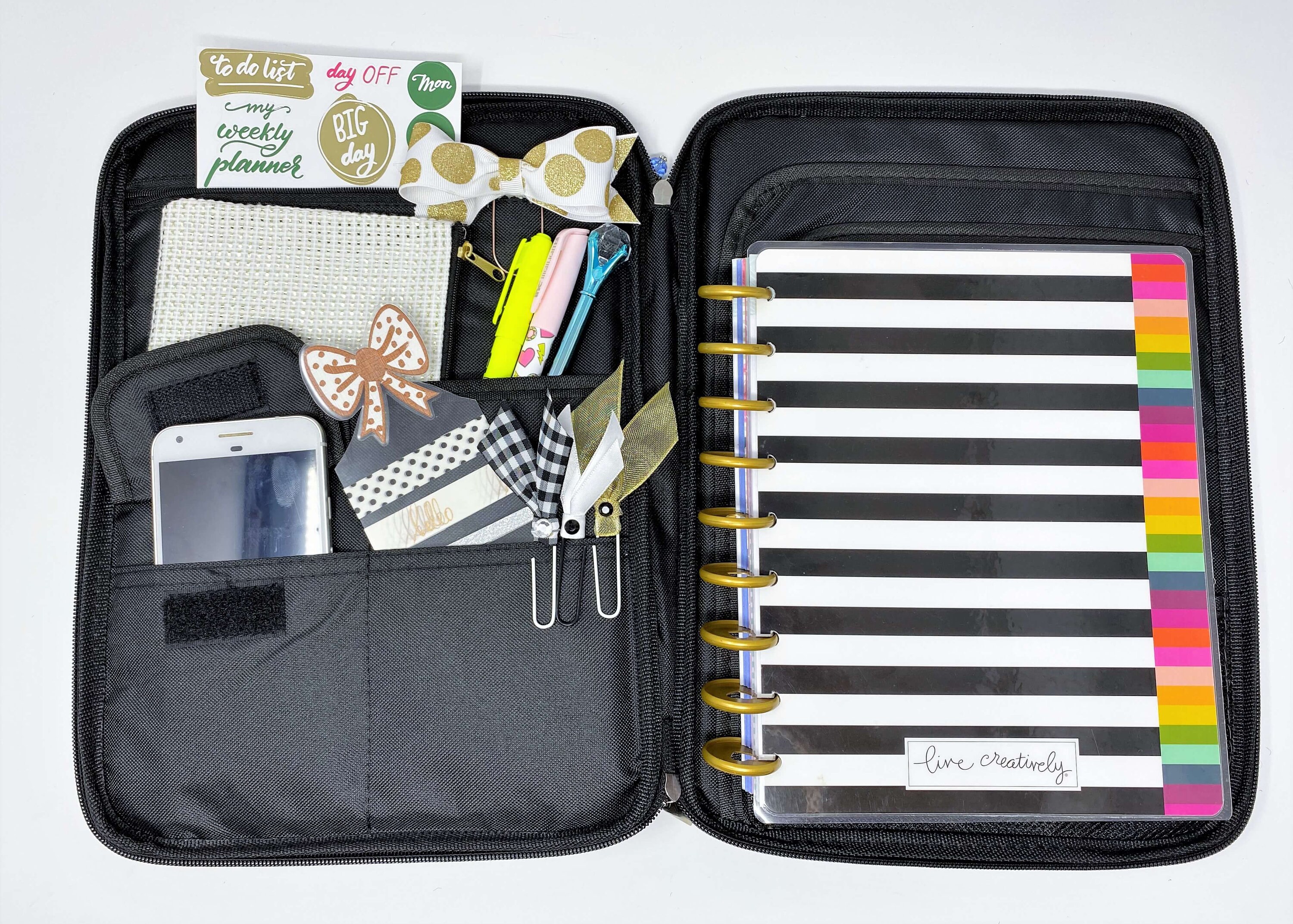 Planner Folio Organizer with Handle for Planners Ipads Etsy