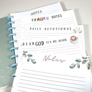 Themed Filler Paper for Happy Planner, Craft Boss Journaling Christmas Gift