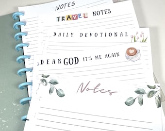 Papel de relleno temático para Happy Planner, regalo navideño para diario de Craft Boss