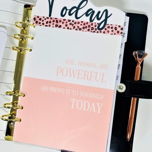 Planner Dashboard insert, Inspirational Dashboard, Happy Planner Dashboard, Today Dashboard, Dashboard with quote, Handmade gifts