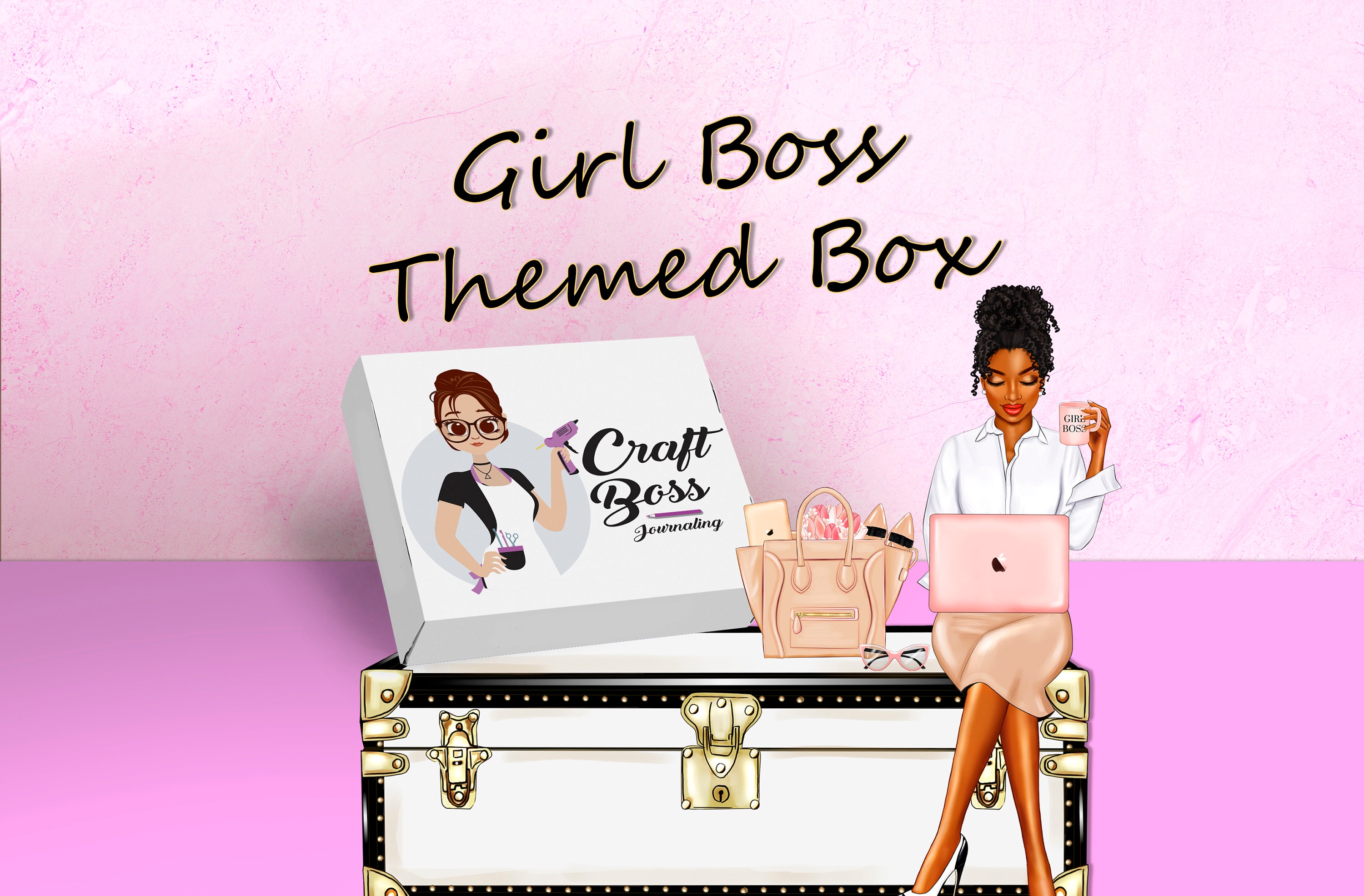 Girl Boss Theme Box Box Girl Boss Ephemera - Etsy