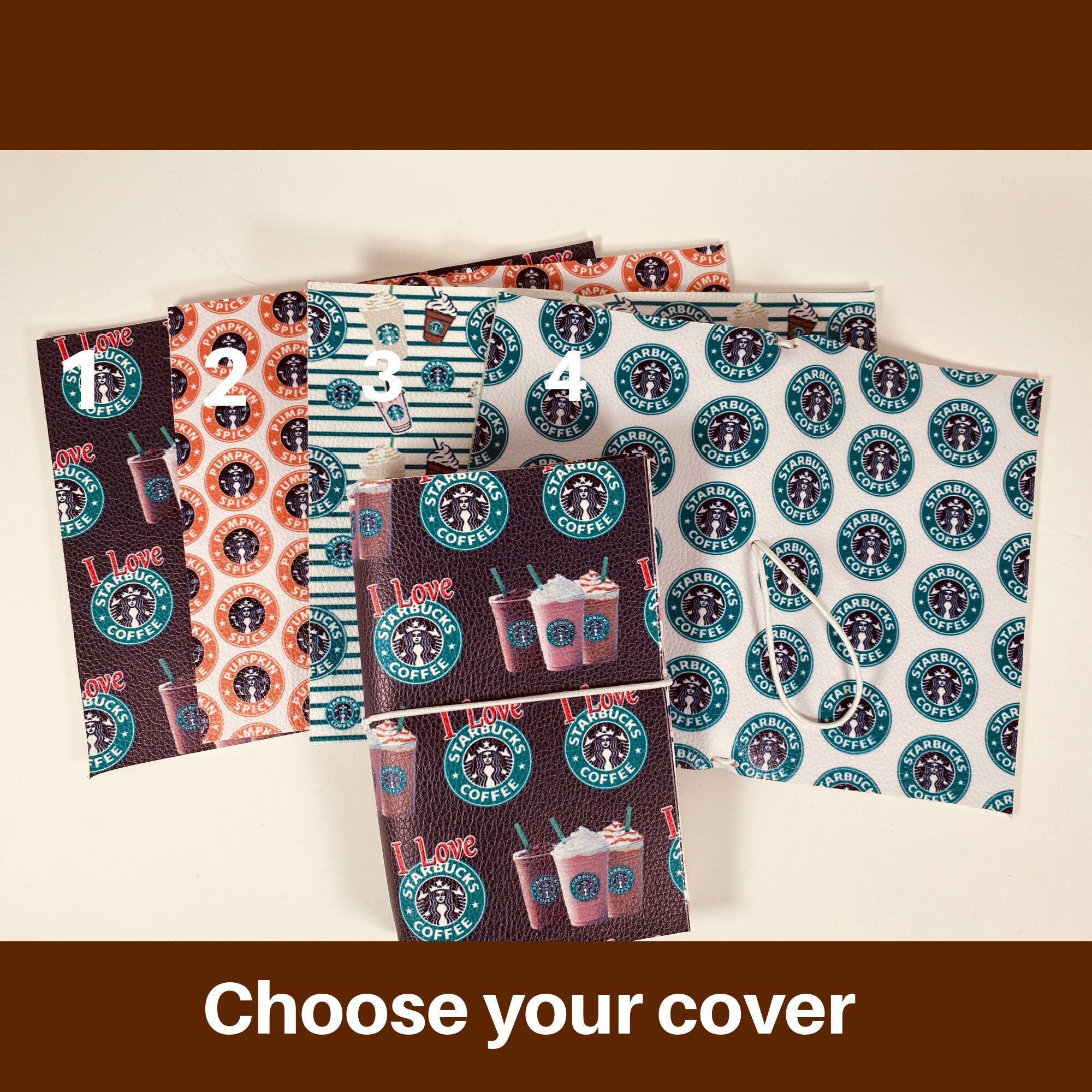 Starbucks Travelers Notebook Starbucks Coffee Notebook Etsy