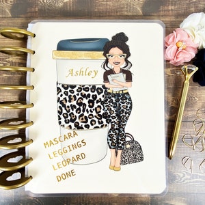 Planner Cover set, Leopard Lovers, Planner Dashboard, Happy Planner, Fashionista, Planner Accessories, Personalized, Gift for her