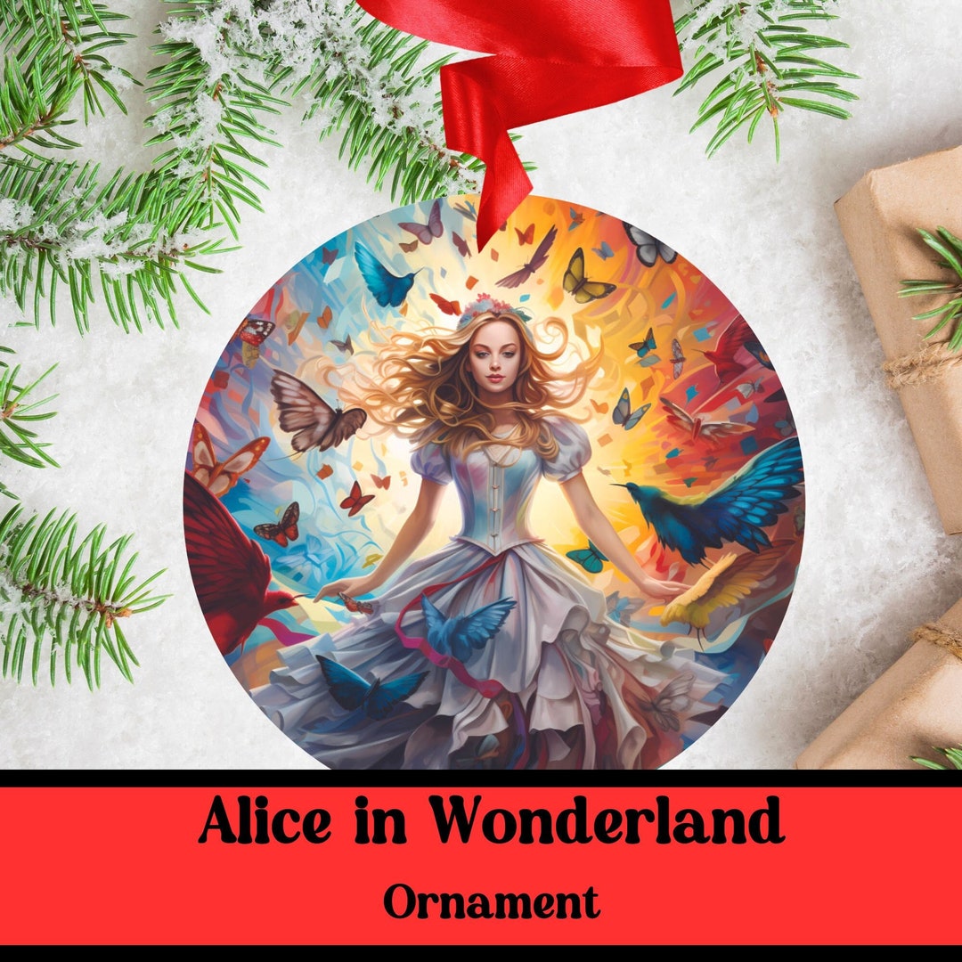Alice in Wonderland Ornament, Alice in Wonderland Gifts, Alice Ornament