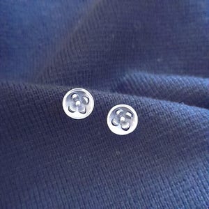 Sterling silver flower studs, Flower studs, Silver flower studs, Small flower studs, Handmade flower studs, Handmade flower studs