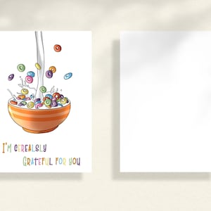 Cerealsy Grateful - Cartão de agradecimento desenhado à mão
