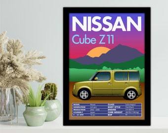 Nissan Cube Ovalada Llavero & Clave Nueva 