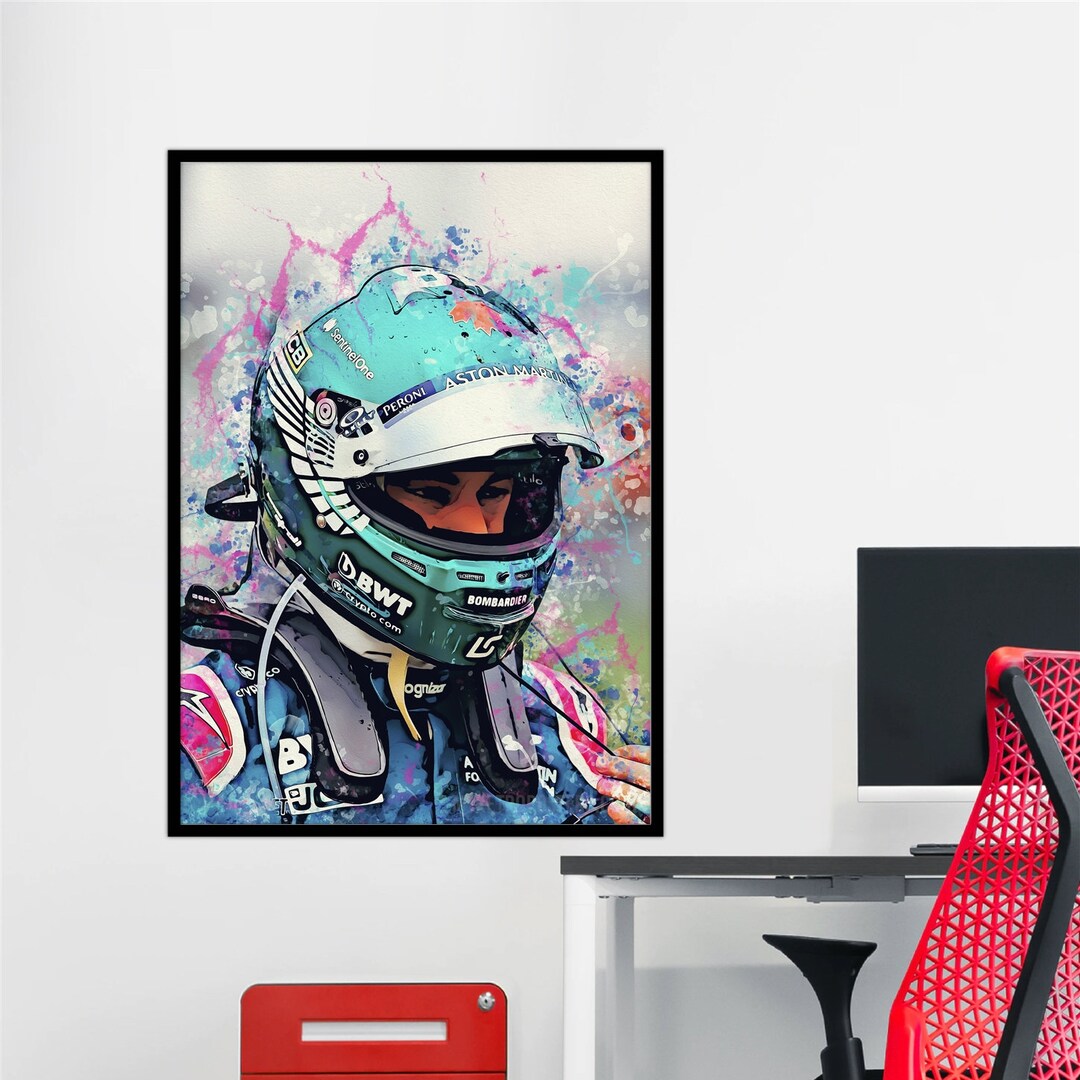 Lance Strol F1 Inspired Motorsport Wall Art Sports Car Etsy