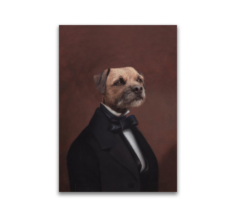 Renaissance Regal Vintage Style Pet Portrait Poster / Canvas image 1