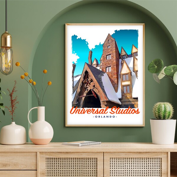 Universal Studios Retro Poster Etsy