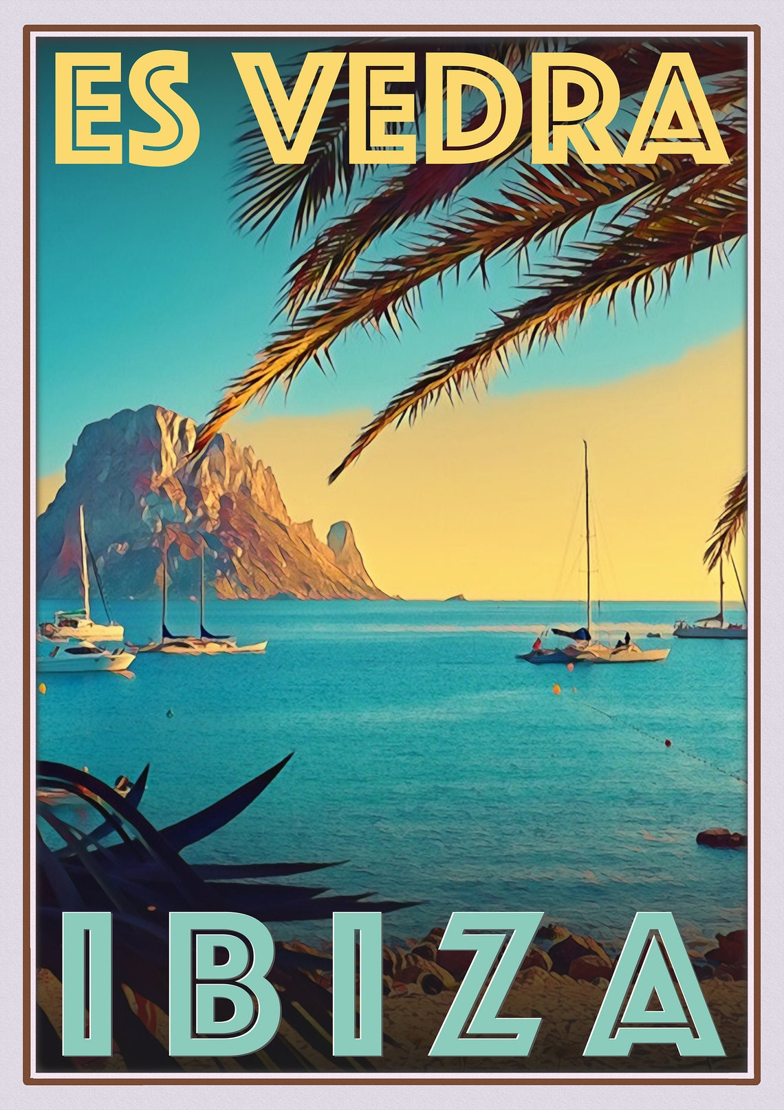 Retro Vintage Style Travel Poster or Canvas Picture Etsy