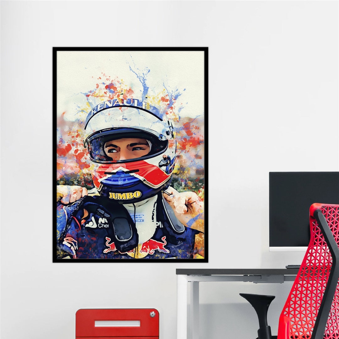 Max Verstappen 2 F1 Inspired Motorsport Wall Art Sports Car Etsy