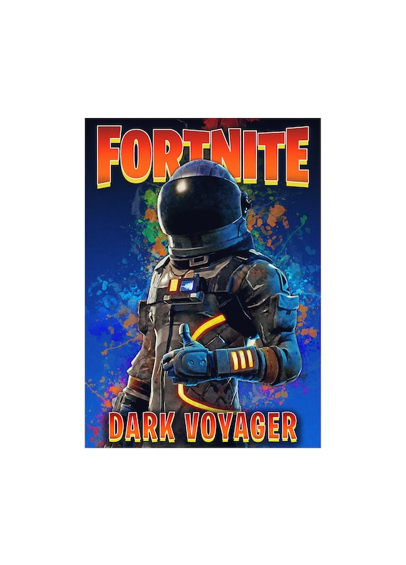 Dark Voyager Battle Royal Unofficial Glossy Game Posters Wall Art Fortnite