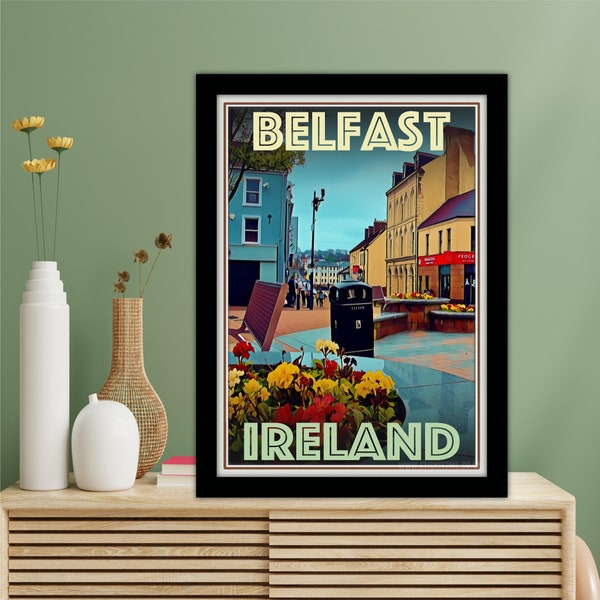 Belfast Poster Etsy UK