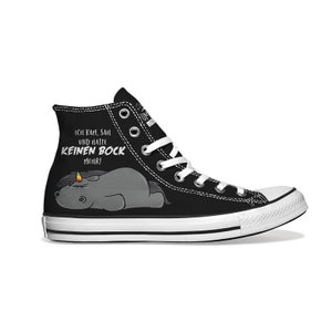 Pummeleinhorn on Converse Chucks or Canvas NoName Sneakers in black or navy - NO BUCK!