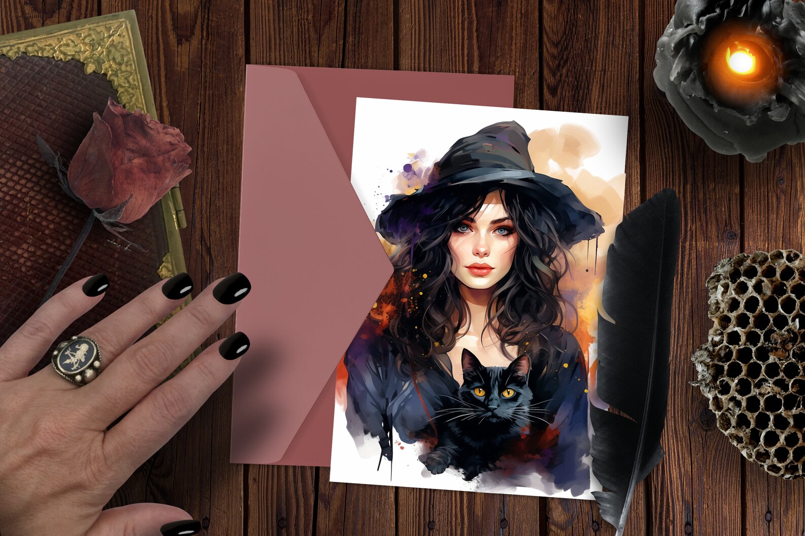 Witches Watercolor Clipart, Digital Clipart Bundle, Witch Bundle PNG ...
