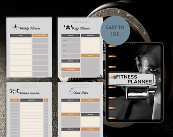 Digitale FITNESSPLANNER| 2024 Fitness Planner,White Label Fitness,Wekelijkse gezondheid,Fitness Welkom,Fitness Lead Magnet,Opmerkelijke 2 Workout