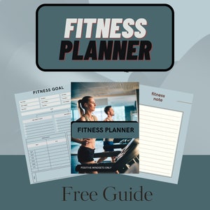 Digital Fitness Planner - 2024 Fitness Planner - Printable Fitness Planner - Goal Planner