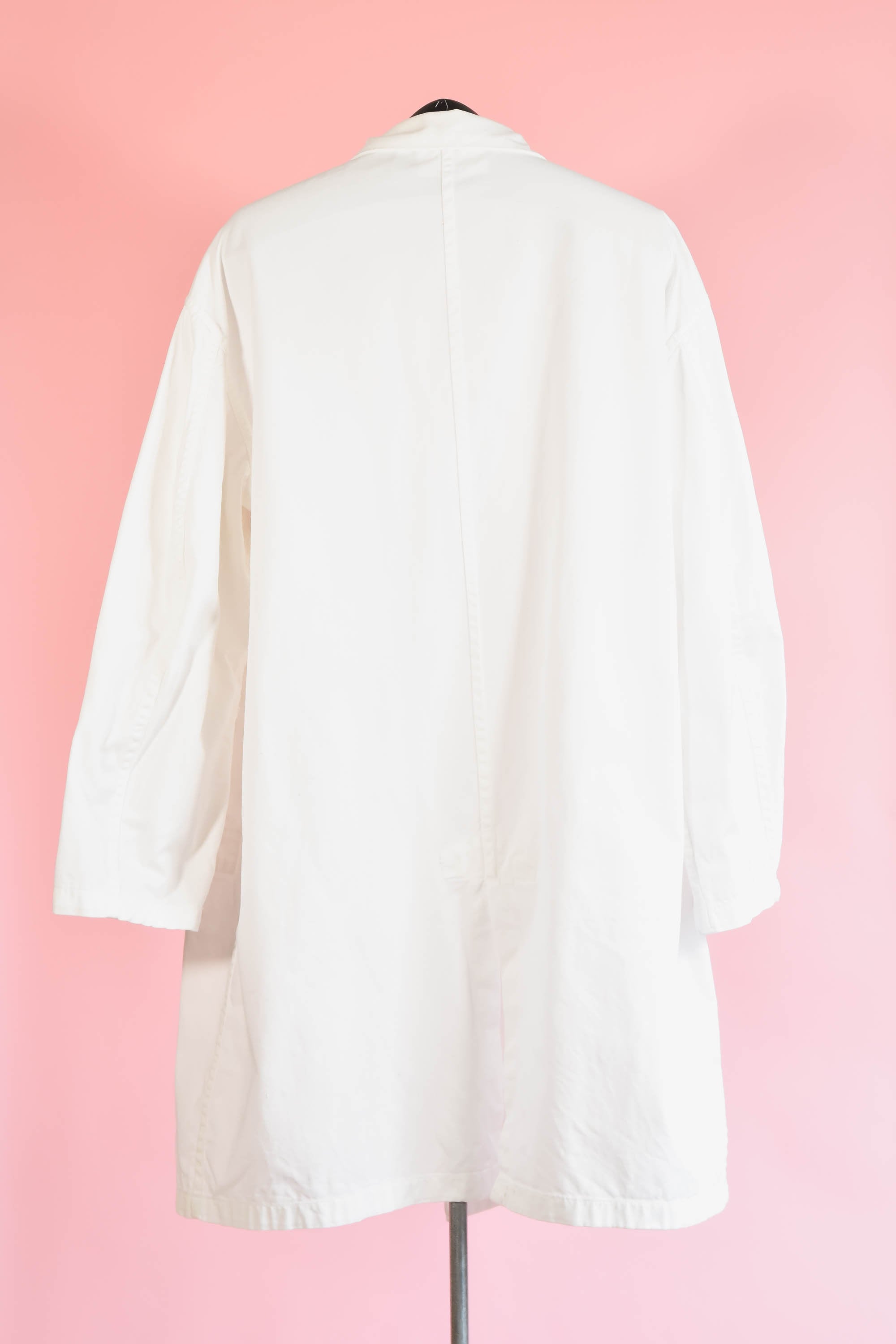 Vintage white painter's Smock Chore Lab Coat Tamaño 48 Etsy