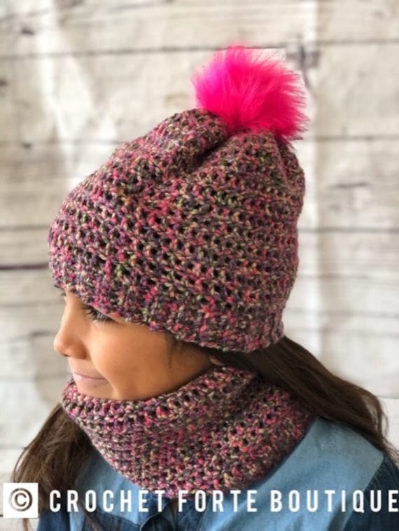 Buy Girls Multicolor Crochet Winter Hat Online in India