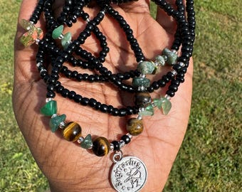 Zodiac Charm Waist Beads | Custom Tie On Body Jewelry