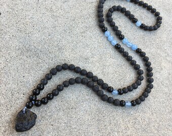 Aarde engel meditatie Mala: wortel, keel chakra