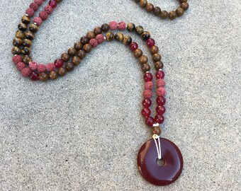Earth core meditatie Mala: wortel, derde oog chakra