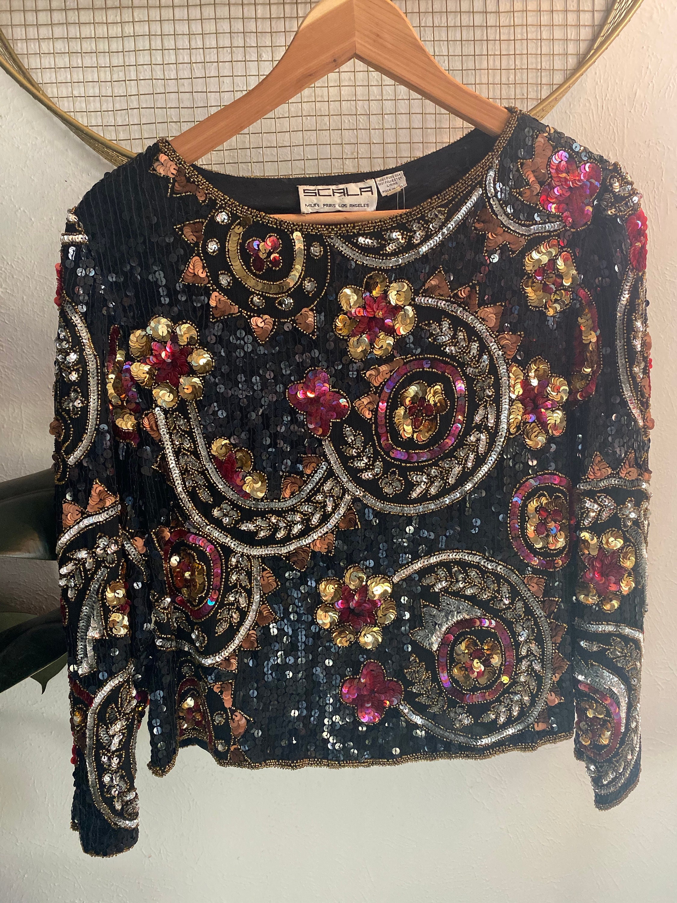 SCALA Pailletten-Oberteil | Etsy