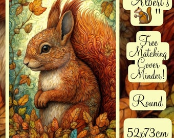 FREE GIFT! "Albert's Squirrel" by Anne-Laure Goupil ~Distracted By Diamonds Diamond Painting Kit~ RoUND DRiLL w/ Free Gift! Ships From uSA