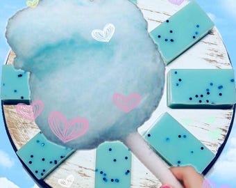 Zucchero filato blu ~PaddyWaxx~ la cera originale per trapano per pittura a diamante *fatta a mano* *PROFUMATA*! Un (1) mattone grande