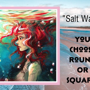 Gretel Lusky "Salt Water" ~62cm x 70cm~ SQUARE or ROUND Diamond Painting Kit *Distracted by Diamonds (R)* Ships from US ~Poured Glue Canvas
