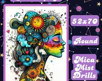 SERENDIPITY {Sunlit Melody} By: Brian Rollason {RoUND} DiSTRACTED By DIAMONDS Diamond Painting Kit {Mica Mist Drills} True Colors Collection