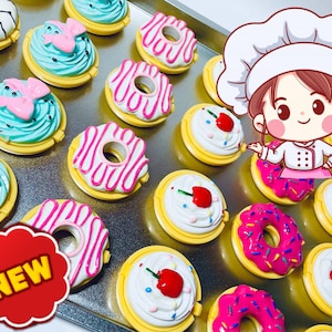 PaddyWaxx Pastries! *DAINTY DONUTS* SuPER STiCKY ~PWSS~ Collectible Compact CoNTAINER ~Easily Load Your Single Placer! You Choose Design!