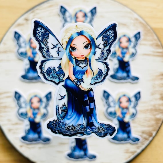 BLUE WILLOW FAIRY diamond Painting Cover Minder coverminder Needle